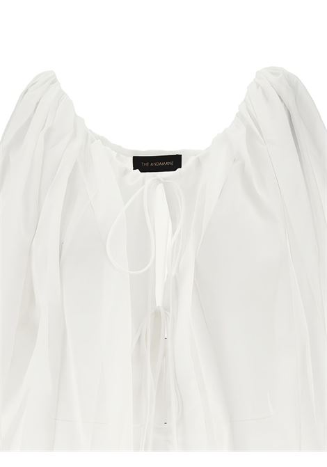 Top con maniche a sbuffo wilma in bianco The Andamane - donna THE ANDAMANE | TM170947ATNC108WHT